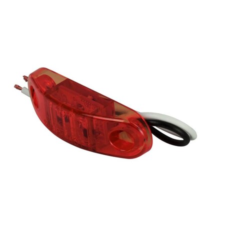 LED LIGHT OBLONG RED 12V